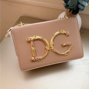 New bag logo Embellished Pink nude/blush/taupe Shoulder/crossbody Bag
